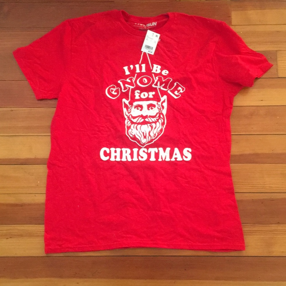 NWT I’ll be Gnome for Christmas Red T-Shirt